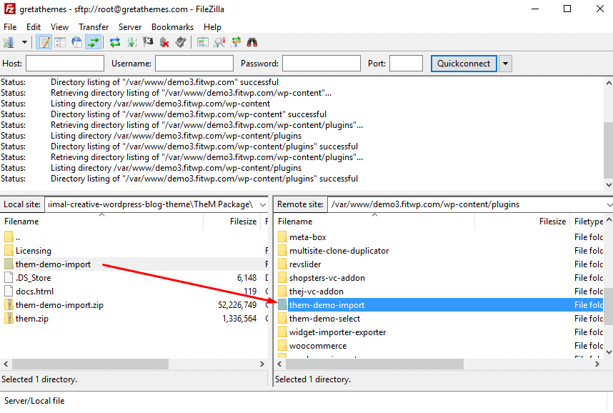 setup ftp for wordpress